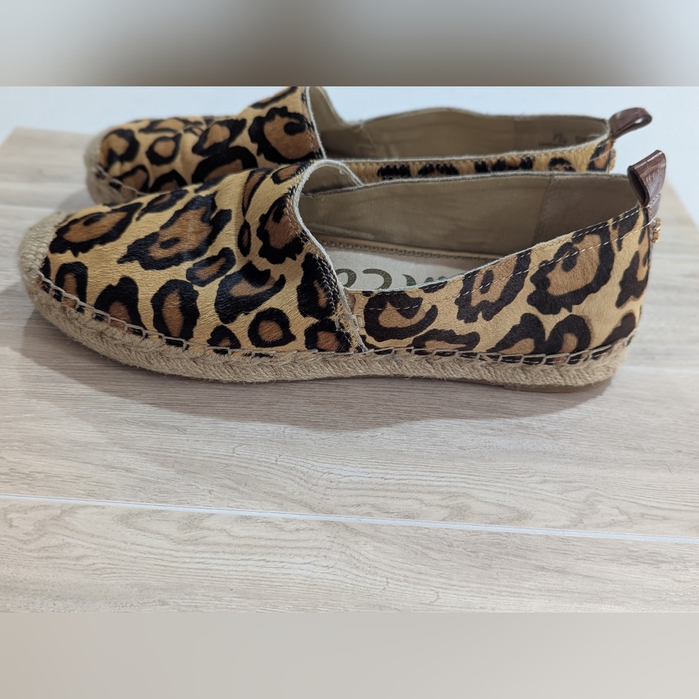 Sam Edelman Chloe Tan Brown Leopard Print Slip-on Shoes Size 7.5 EU 37.5 GUC - Picture 11 of 11